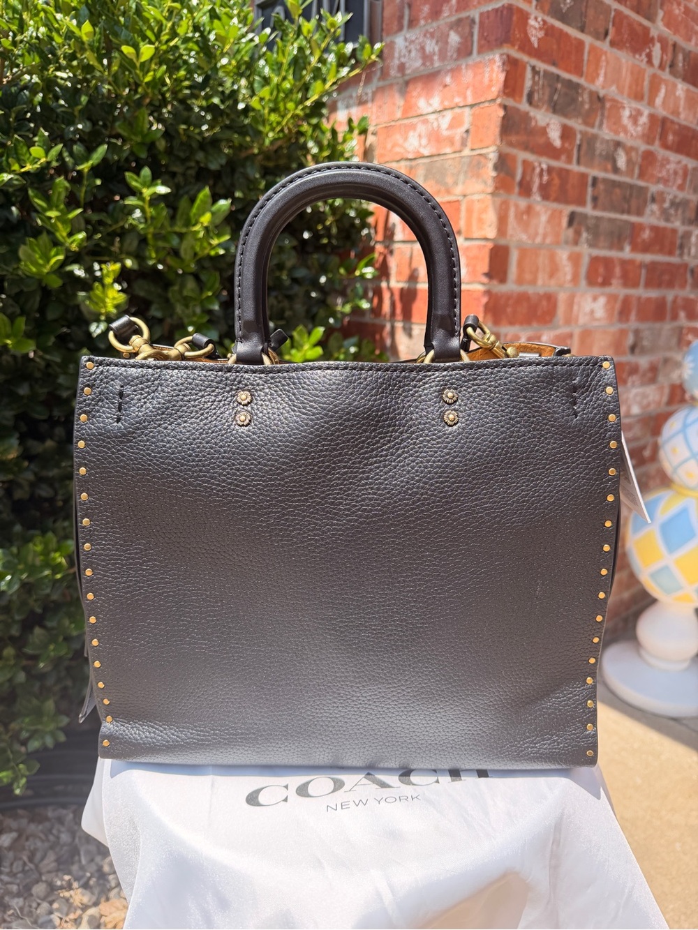 NWT Coach 1941 Rogue with Rivets Black #30457 - Picture 3 of 12